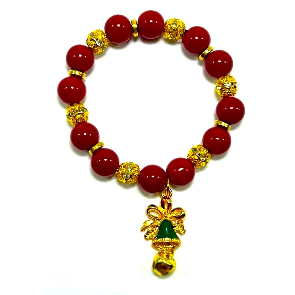 Handmade Christmas Jingle Bell Charm Bracelet!